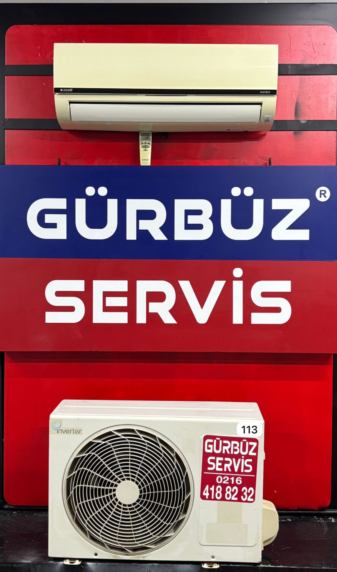 Arçelik 123411 12000BTU/h İnverter ikinci el klima